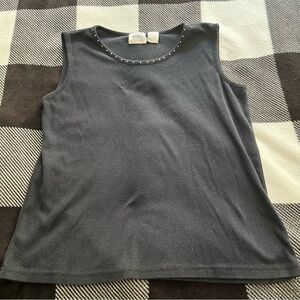 Jason Maxwell Women's Black Sleeveless Top Size M